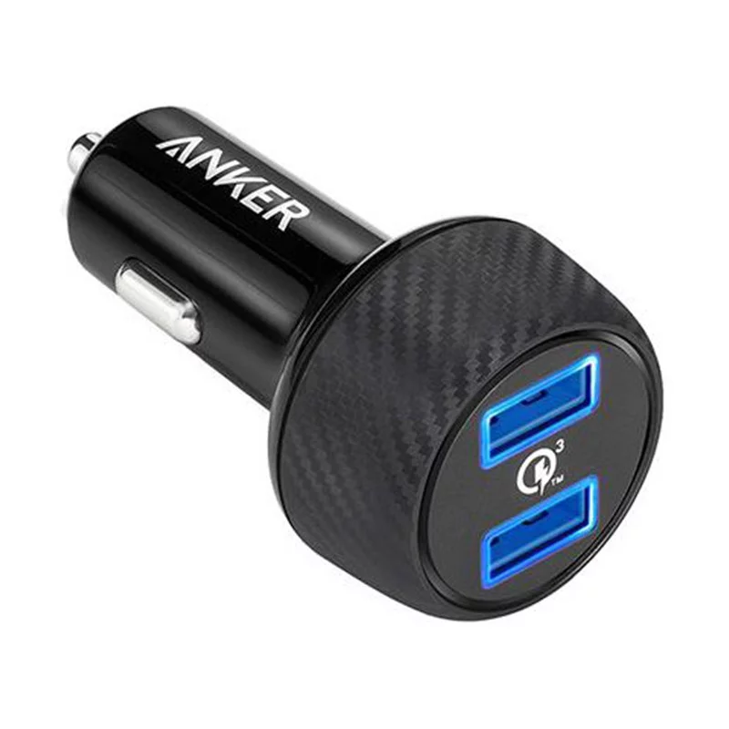 شارژر فندکی ماشین انکر مدل A2228 Power Drive Speed 2 39W iQ QC3