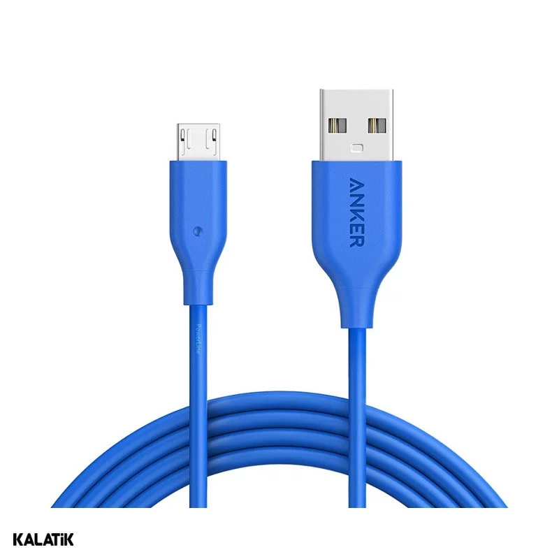 کابل تبدیل USB Type-A به Micro USB انکر مدل A8133 PowerLine به طول 1.8 متر