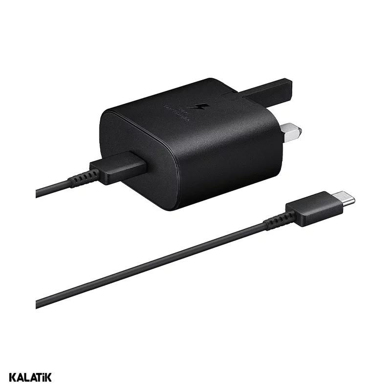 شارژر دیواری 25W سامسونگ مدل EP-TA800 به همراه کابل Type-C به Type-C