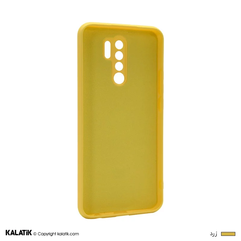 کاور سیلیکونی با محافظ دوربین مناسب برای گوشی موبایل شیائومی Redmi 9 زرد اصالت و سلامت فیزیکی کالا