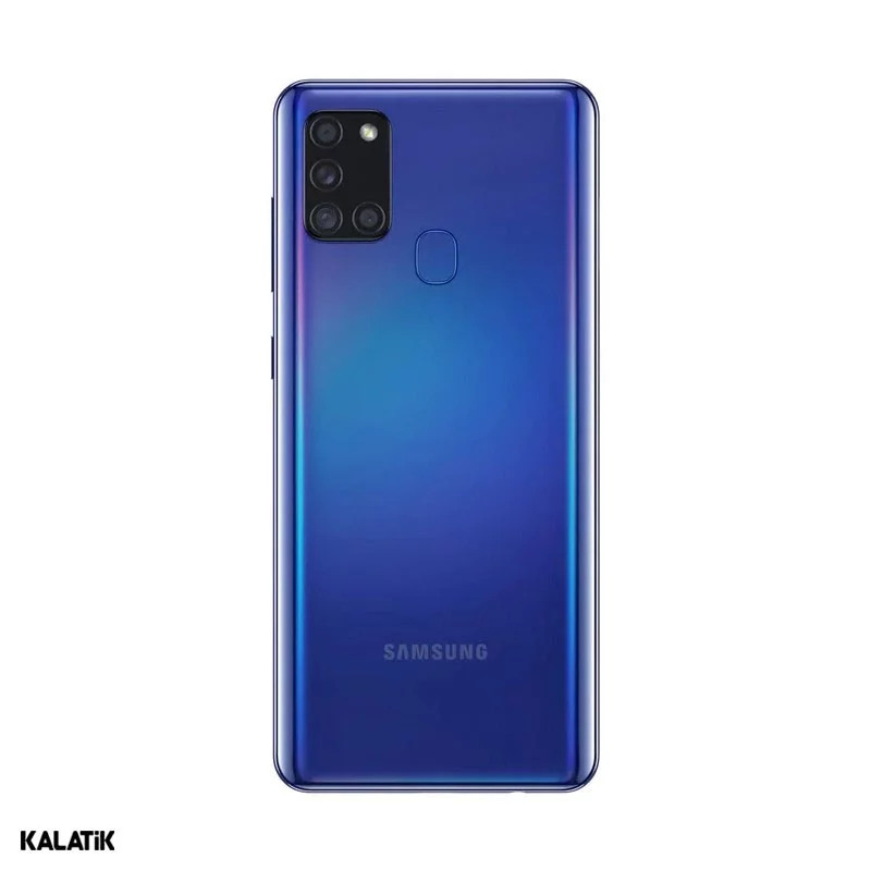 گوشی موبایل سامسونگ مدل Galaxy A21s دو سیم کارت ظرفیت 128/4 گیگابایت آبی 18 ماه گارانتی هما تلکام + کد رجیستری