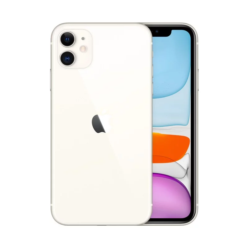 گوشی موبایل اپل مدل iPhone 11 CH/A دو سیم کارت ظرفیت 128/4 گیگابایت سفید 18 ماه گارانتی هما تلکام + کد رجیستری