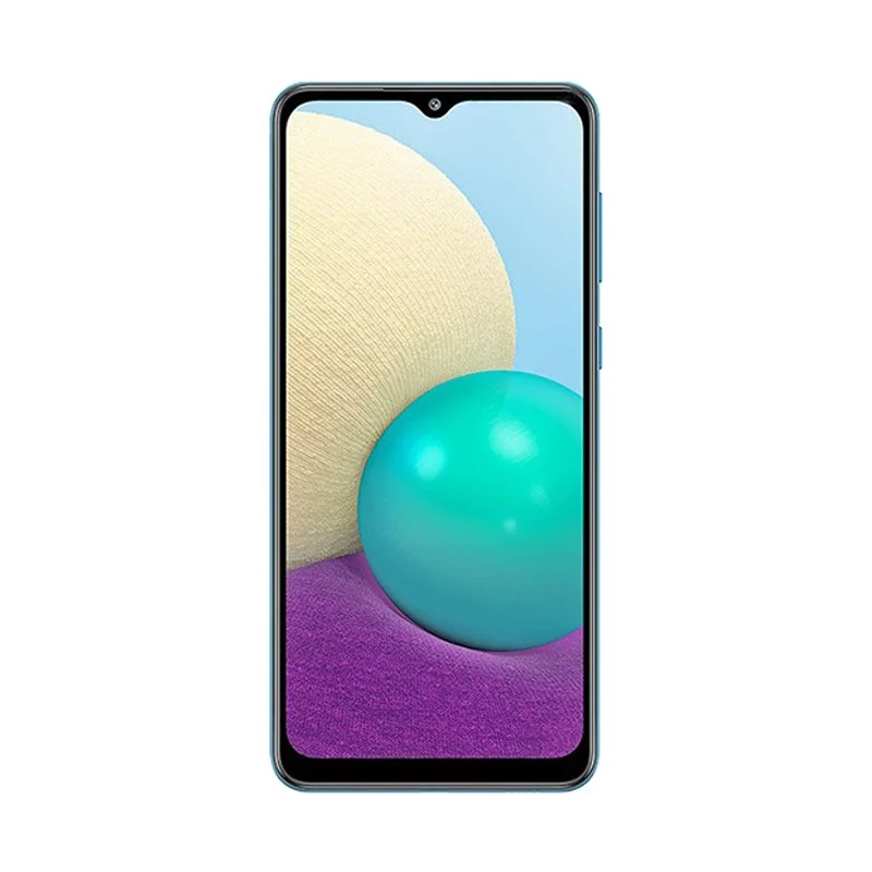 گوشی موبایل سامسونگ مدل Galaxy A02 دو سیم کارت ظرفیت 32/3 گیگابایت آبی 18 ماه گارانتی انفورماتیک گستر + کد رجیستری