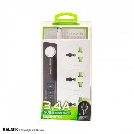 هاب شارژر و چند راهی برق باوین مدل PC512