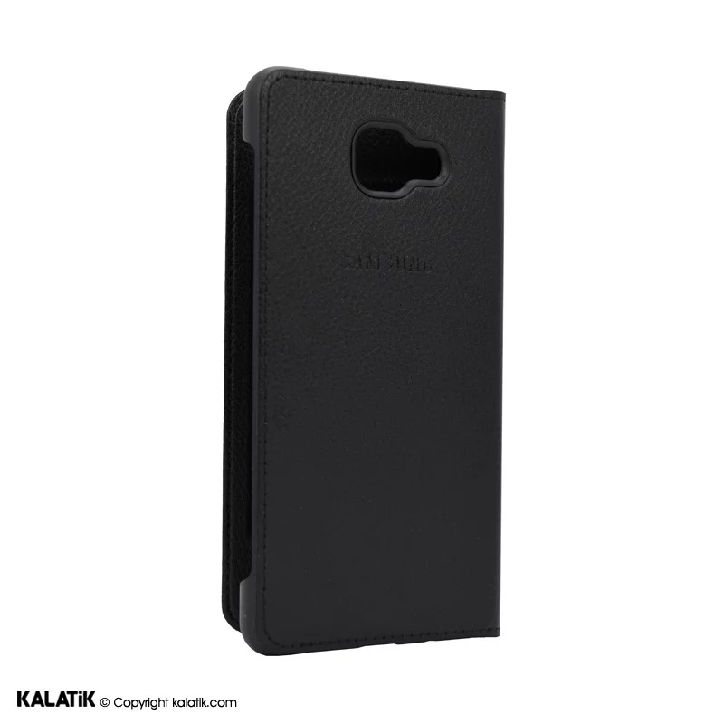 کیف کلاسوری طرح چرم مدل Flip Cover مناسب برای گوشی موبایل Samsung Galaxy A7 2016 مشکی اصالت و سلامت فیزیکی کالا