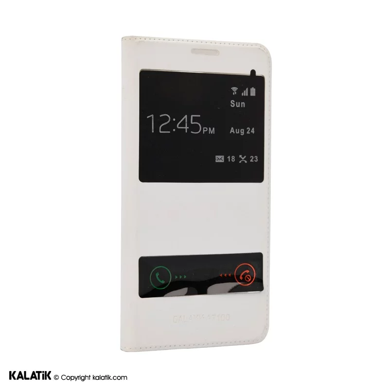 کیف کلاسوری مدل Double View Window مناسب برای گوشی موبایل Samsung Galaxy A7 2016 سفید اصالت و سلامت فیزیکی کالا
