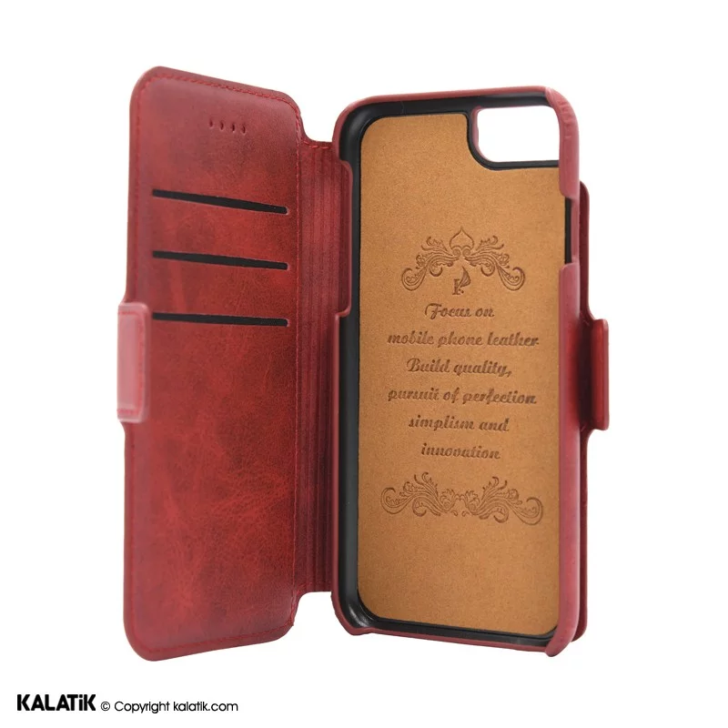 کیف کلاسوری چرمی مناسب برای گوشی موبایل Apple iPhone 8