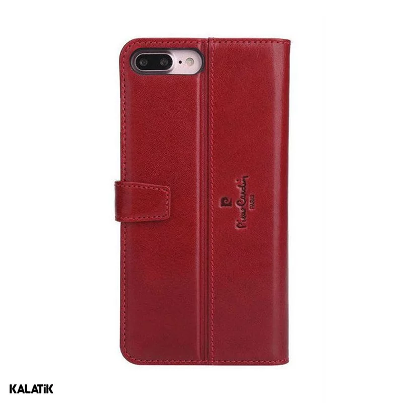 کیف کلاسوری پیرکاردین مدل PCL-P05 مناسب برای گوشی موبایل Apple iPhone 7 Plus / 8 Plus قرمز اصالت و سلامت فیزیکی کالا