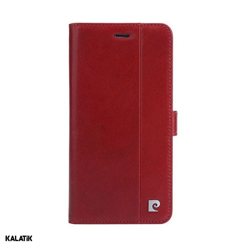 کیف کلاسوری پیرکاردین مدل PCL-P05 مناسب برای گوشی موبایل Apple iPhone 7 Plus / 8 Plus قرمز اصالت و سلامت فیزیکی کالا