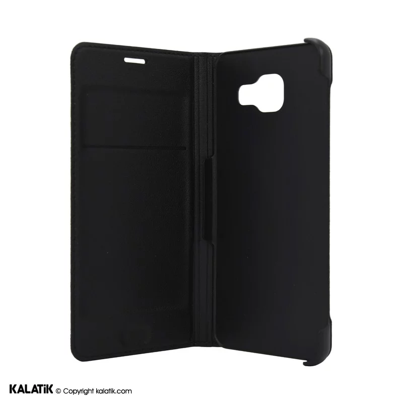 کیف کلاسوری طرح چرم مدل Flip Cover مناسب برای گوشی موبایل Samsung Galaxy A3 2016 مشکی اصالت و سلامت فیزیکی کالا