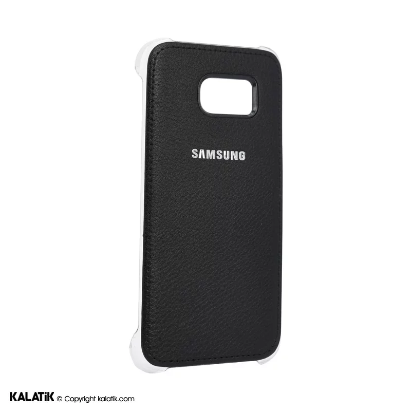 کاور طرح چرم مدل Back Cover مناسب برای گوشی موبایل Samsung Galaxy S7 مشکی اصالت و سلامت فیزیکی کالا