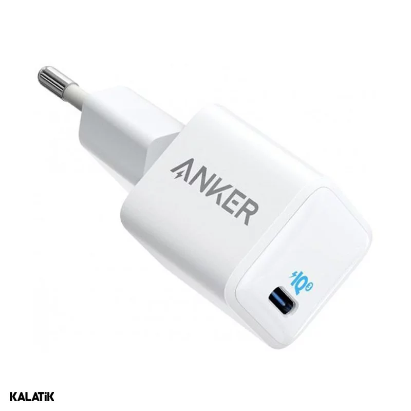 شارژر دیواری انکر مدل PowerPort III Nano A2633L22 20W سفید 18 ماه گارانتی طلایی ایستا