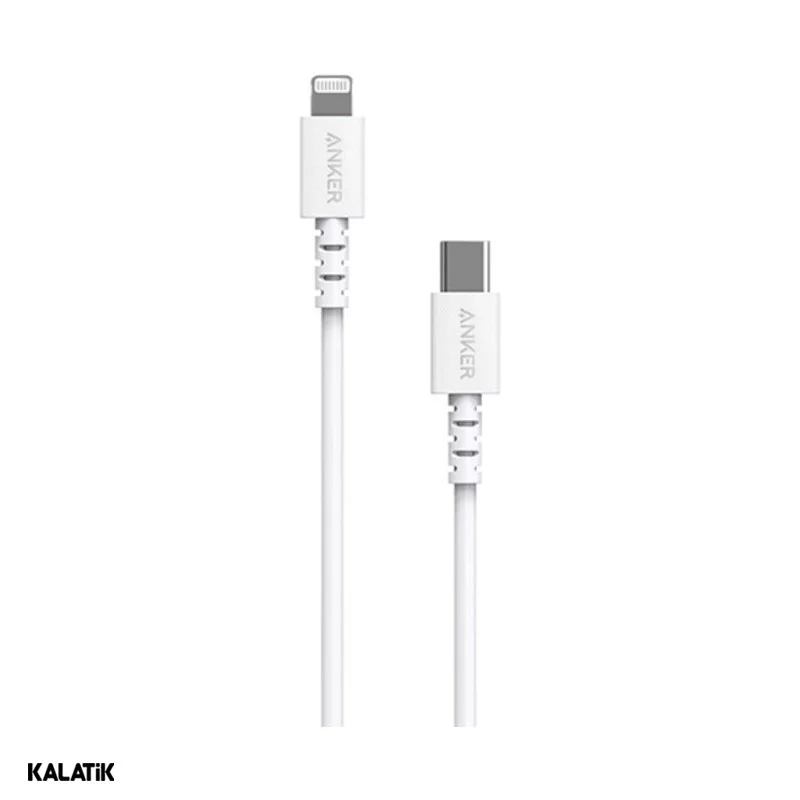 کابل تبدیل USB-Type-C به لایتنینگ انکر مدل A8612H11 Power Line Select به طول 0.9 متر