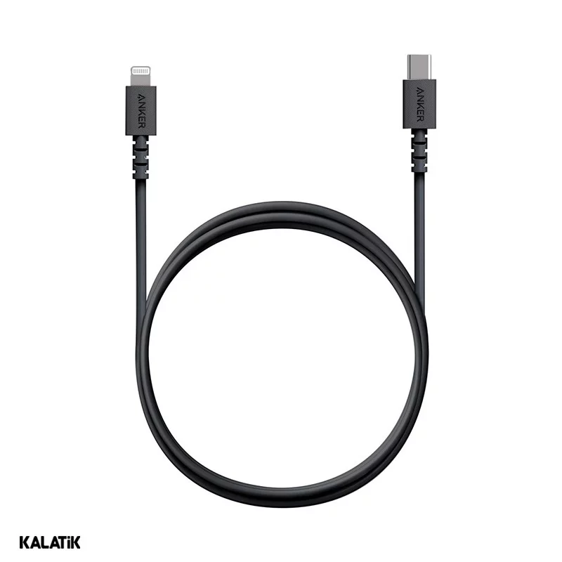 کابل تبدیل USB-Type-C به لایتنینگ انکر مدل A8612H11 Power Line Select به طول 0.9 متر سفید 18 ماه گارانتی طلایی ایستا