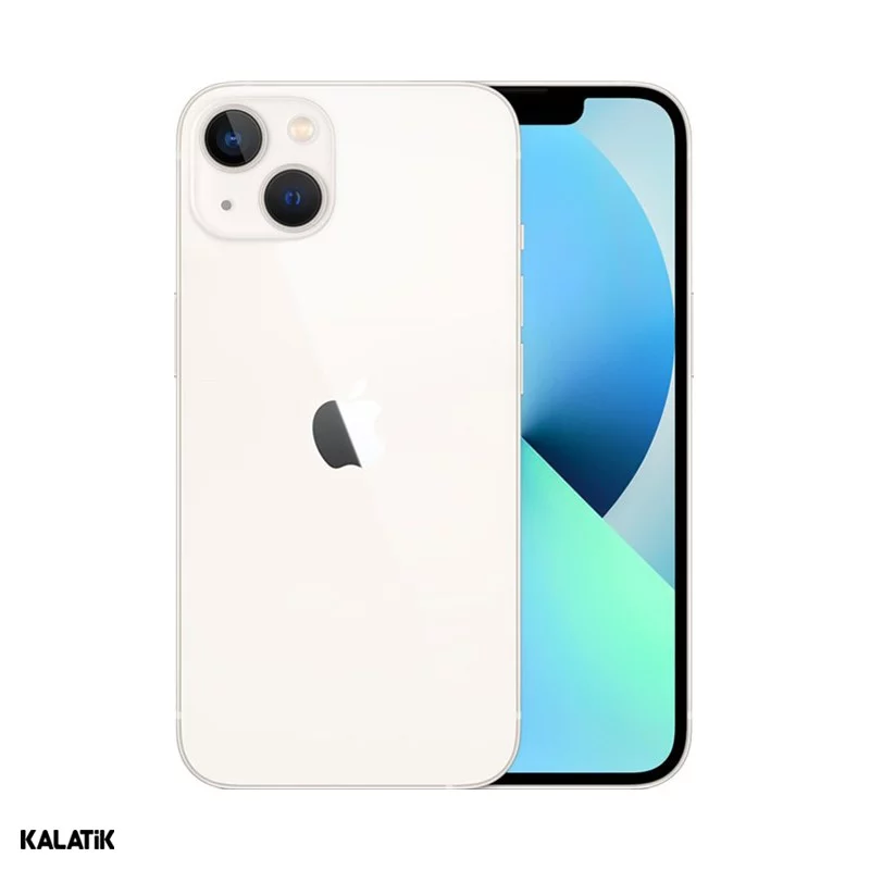 گوشی موبایل اپل مدل iPhone 13 ZA/A Not Active دو سیم کارت ظرفیت 128/4 گیگابایت سفید 18 ماه گارانتی تک تیم فن + کد رجیستری