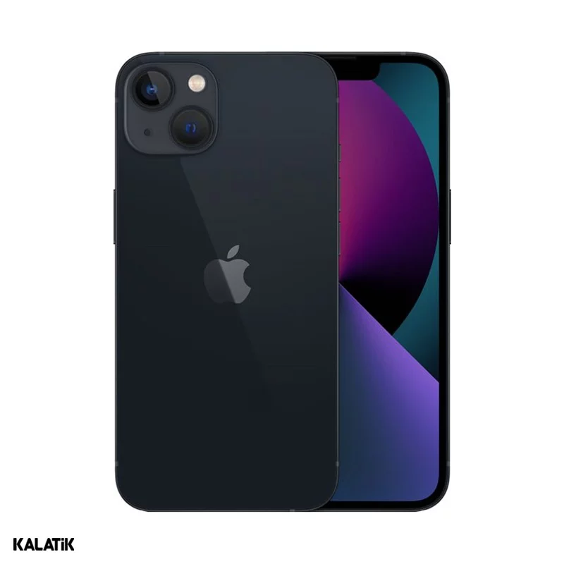 گوشی موبایل اپل مدل iPhone 13 ZA/A Not Active دو سیم کارت ظرفیت 128/4 گیگابایت مشکی 18 ماه گارانتی هما تلکام + کد رجیستری