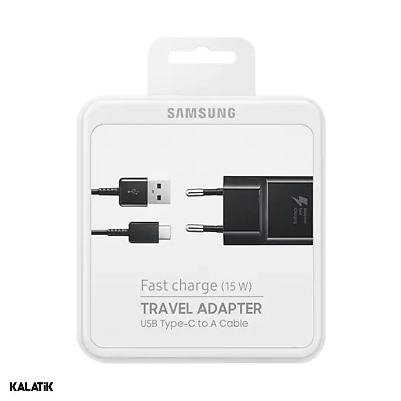 شارژر دیواری سامسونگ مدل 15W به همراه کابل USB Type-C