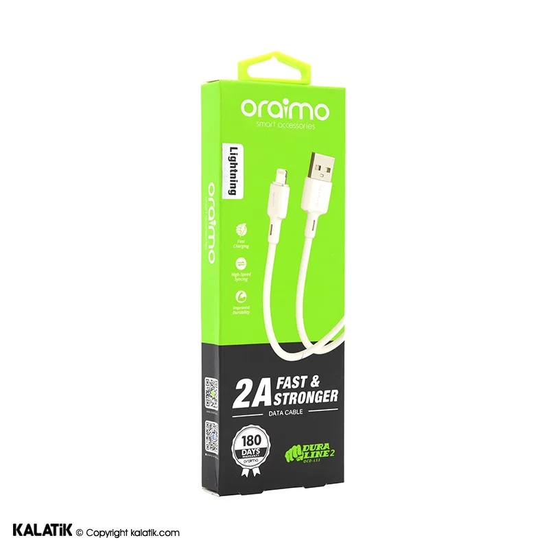 کابل تبدیل USB Type-A به لایتنینگ ارایمو Dura Line 2 مدل OCD-L53 به طول 1 متر