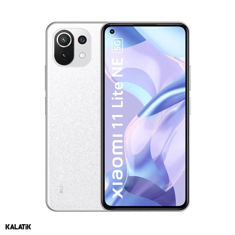 گوشی موبایل شیائومی مدل Xiaomi 11 Lite 5G NE دو سیم کارت ظرفیت 128/6 گیگابایت سفید 18 ماه گارانتی هما تلکام + کد رجیستری