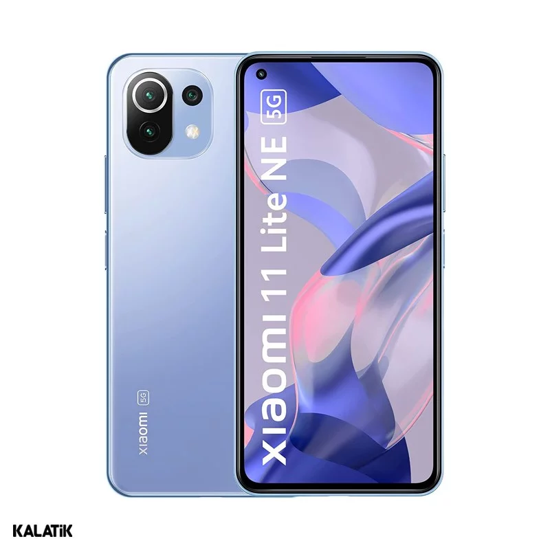 گوشی موبایل شیائومی مدل Xiaomi 11 Lite 5G NE دو سیم کارت ظرفیت 128/6 گیگابایت آبی 18 ماه گارانتی هما تلکام + کد رجیستری