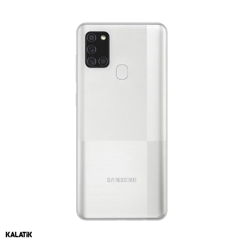 گوشی موبایل سامسونگ مدل Galaxy A21s دو سیم کارت ظرفیت 128/6 گیگابایت نقره ای 18 ماه گارانتی هما تلکام + کد رجیستری