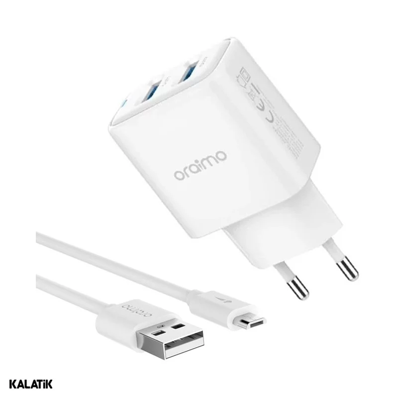 شارژر دیواری 12W ارایمو Firefly2 مدل OCW-E63D به همراه کابل USB Type-A به Micro USB