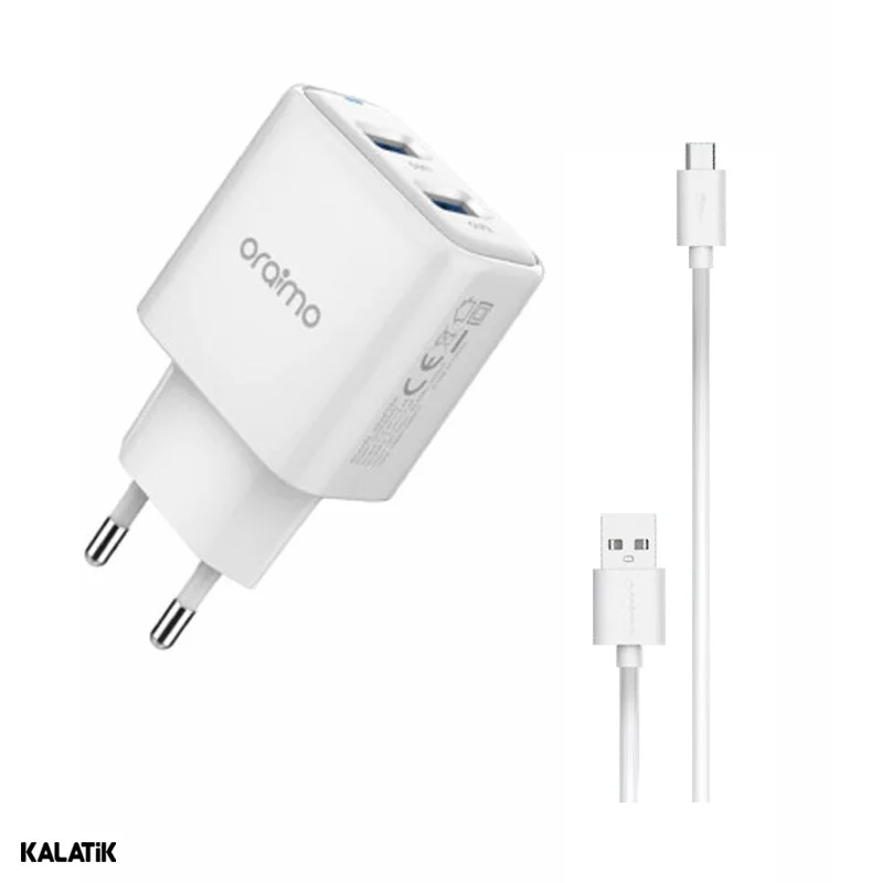 شارژر دیواری 12W ارایمو Firefly2 مدل OCW-E63D به همراه کابل USB Type-A به Micro USB
