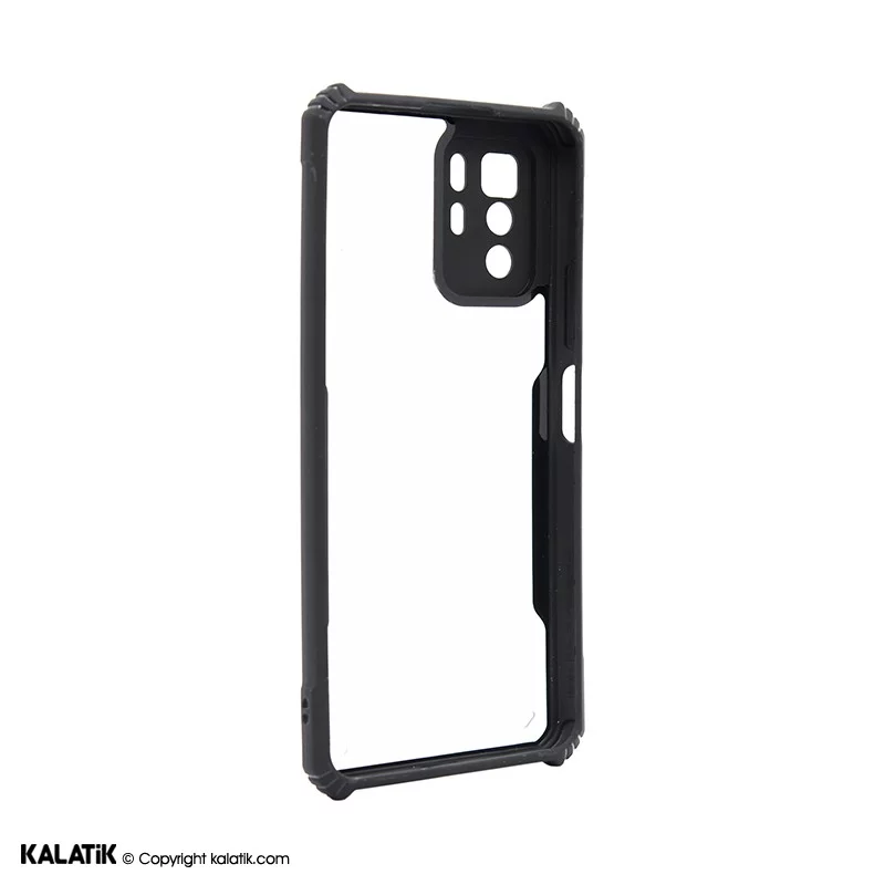 کاور پشت شفاف دور رنگی با محافظ دوربین مناسب برای گوشی موبایل Xiaomi Poco X3 GT