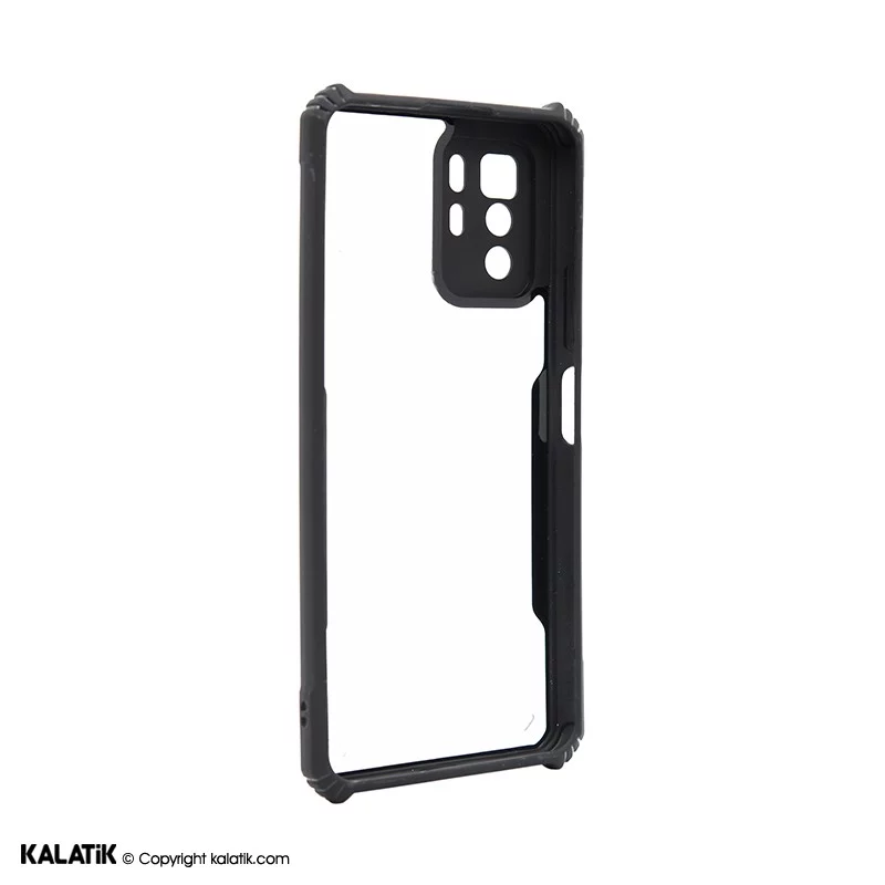 کاور پشت شفاف دور رنگی با محافظ دوربین مناسب برای گوشی موبایل Xiaomi Poco X3 GT