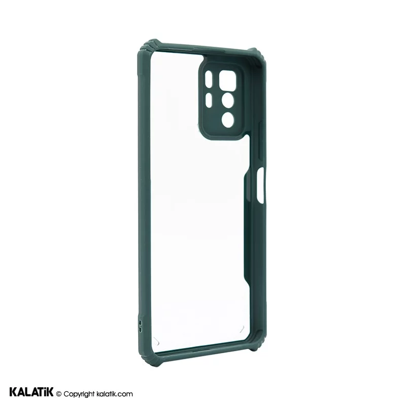 کاور پشت شفاف دور رنگی با محافظ دوربین مناسب برای گوشی موبایل Xiaomi Poco X3 GT