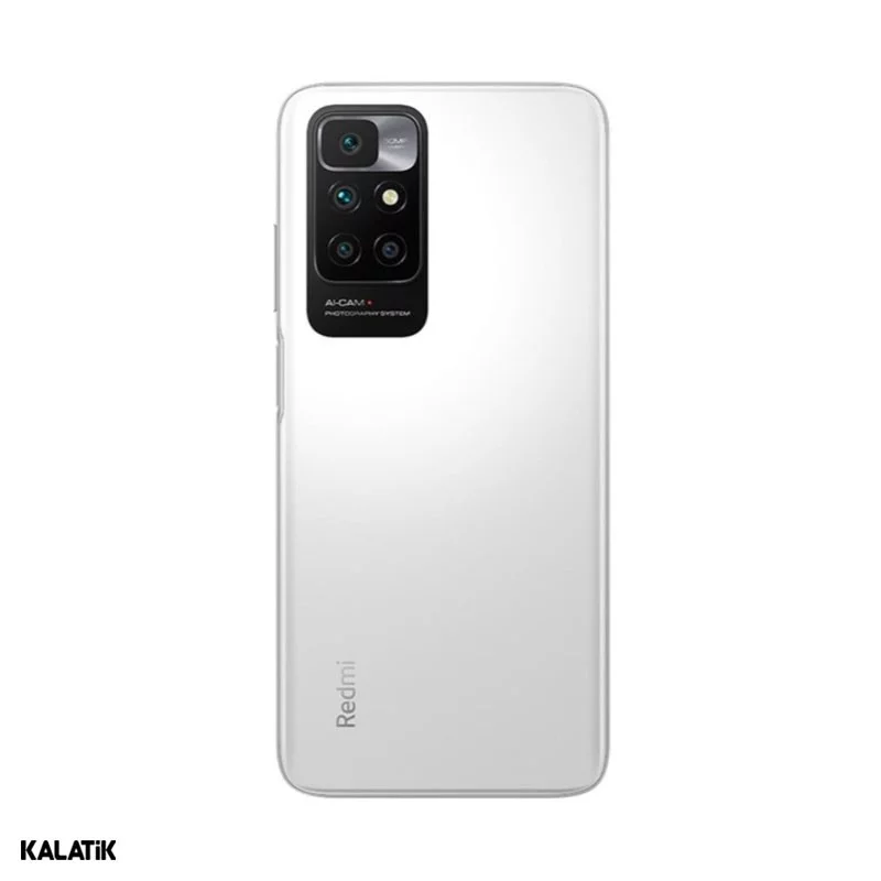 گوشی موبایل شیائومی مدل Redmi 10 دو سیم کارت ظرفیت 128/4 گیگابایت سفید 18 ماه گارانتی هما تلکام + کد رجیستری