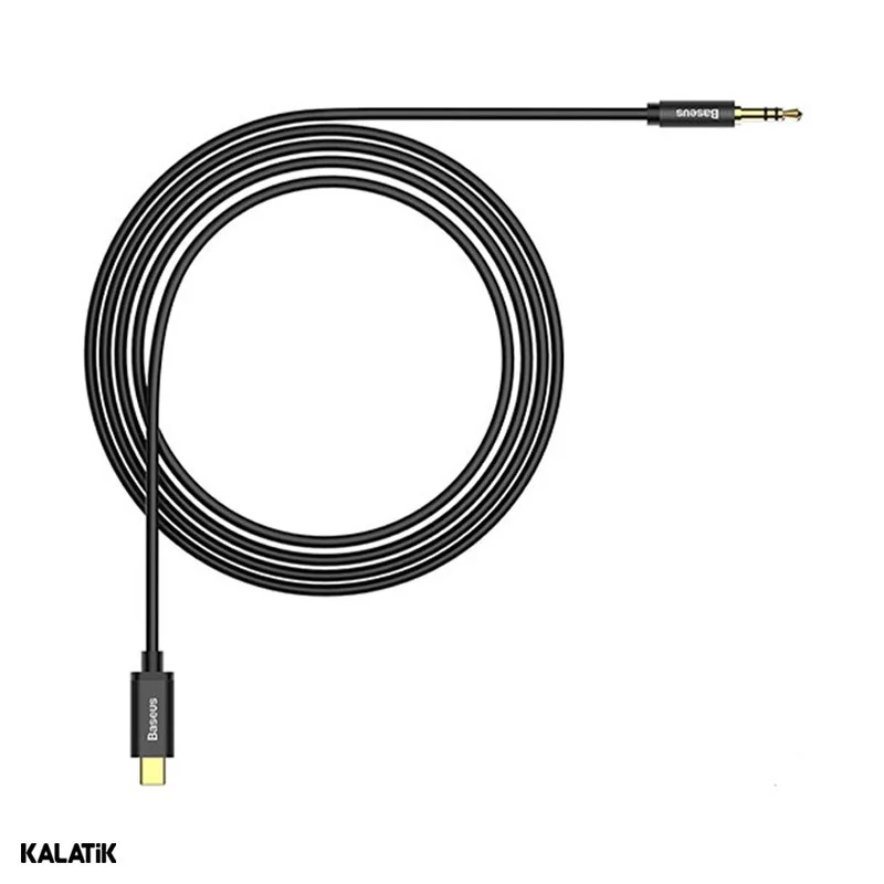 کابل انتقال صدا USB Type-C به 3.5 میلی‌ متری باسئوس مدل CAM01-01 به طول 1.2 متر