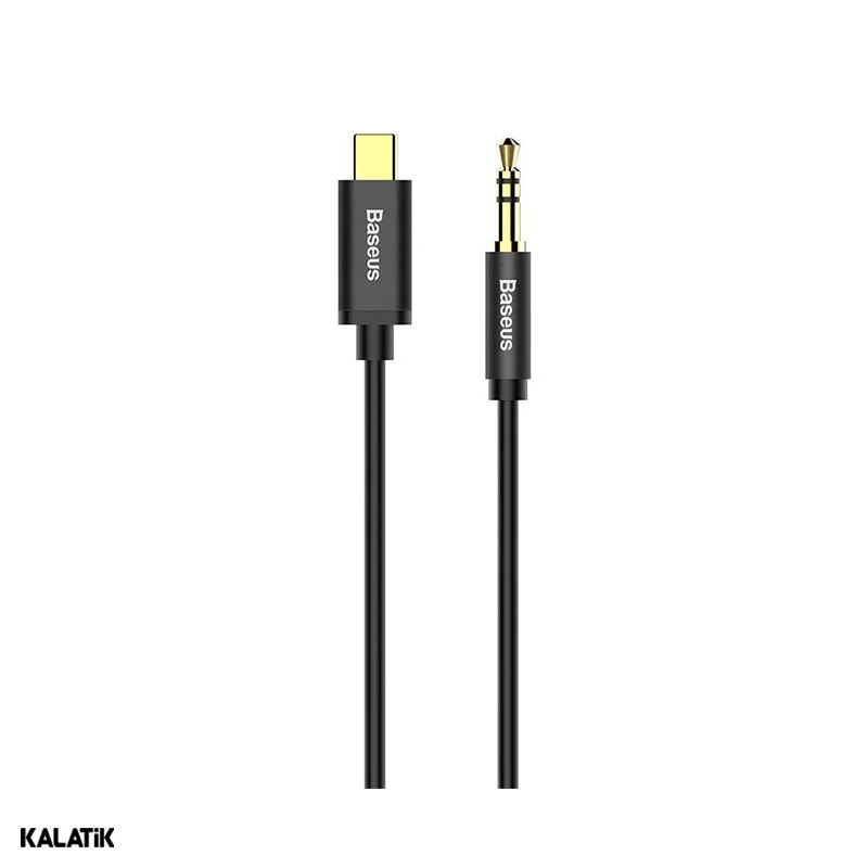 کابل انتقال صدا USB Type-C به 3.5 میلی‌ متری باسئوس مدل CAM01-01 به طول 1.2 متر