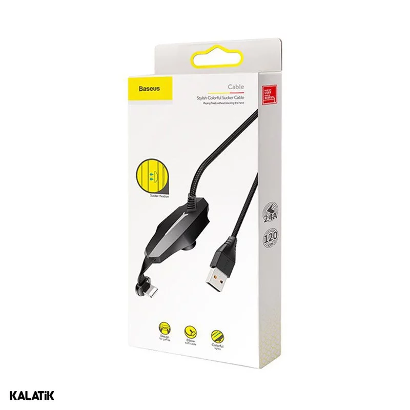 کابل تبدیل USB Type-A به لایتنینگ باسئوس مدل CALXA-A01 به طول 1.2 متر