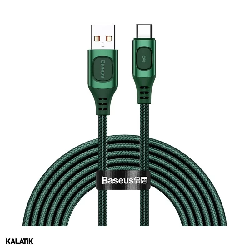 کابل تبدیل USB Type-A به USB Type-C باسئوس مدل CATSS-B06 به طول 2 متر