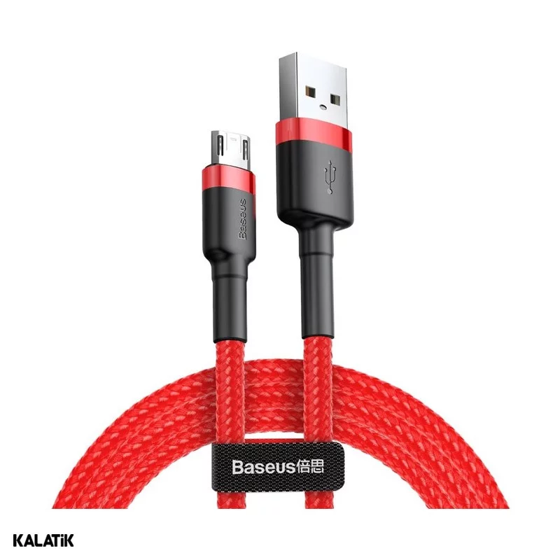 کابل تبدیل USB Type-A به Micro USB باسئوس Cafule مدل CAMKLF-B91/B09 به طول 1 متر