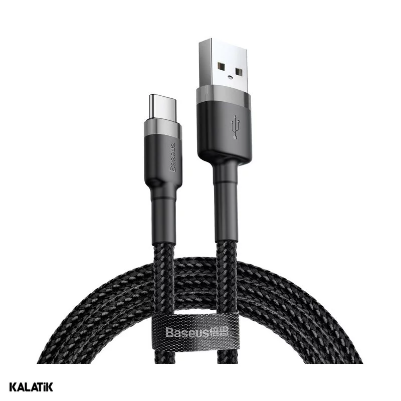 کابل تبدیل USB Type-A به USB Type-C باسئوس Cafule مدل CATKLF-B09/BG1 به طول 1 متر