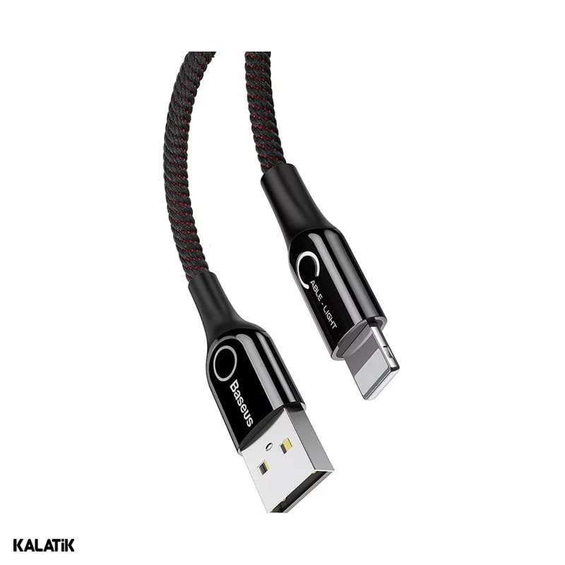 کابل تبدیل USB Type-A به لایتنینگ باسئوس C-Shaped مدل CALCD-01/03/09 به طول 1 متر