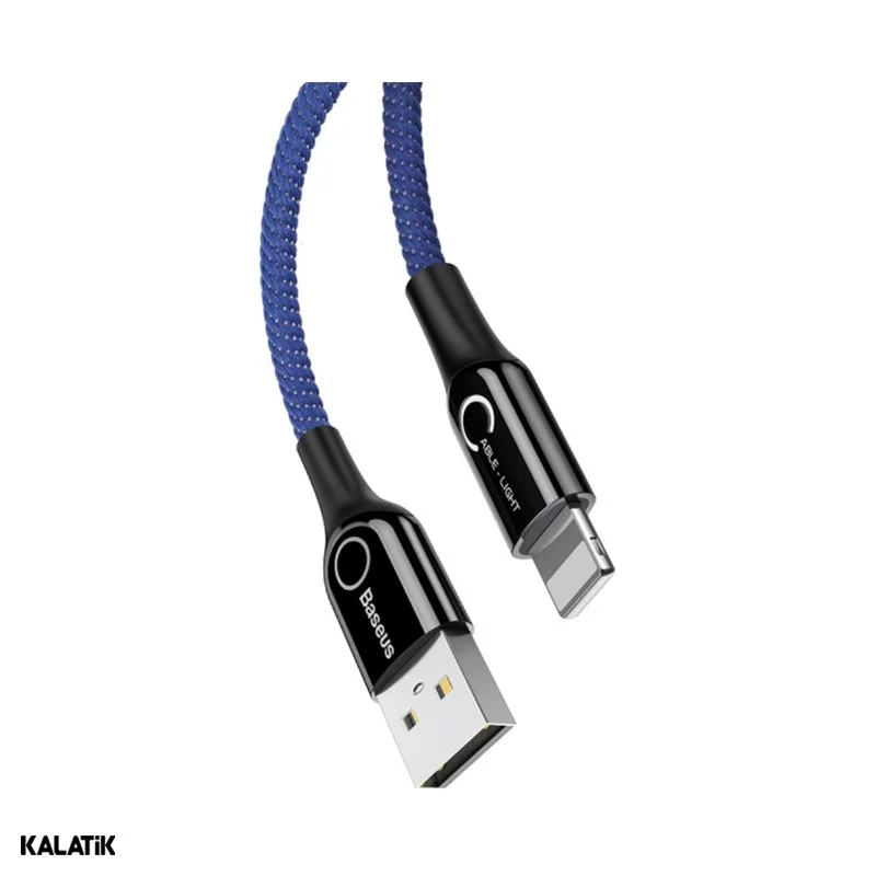 کابل تبدیل USB Type-A به لایتنینگ باسئوس C-Shaped مدل CALCD-01/03/09 به طول 1 متر