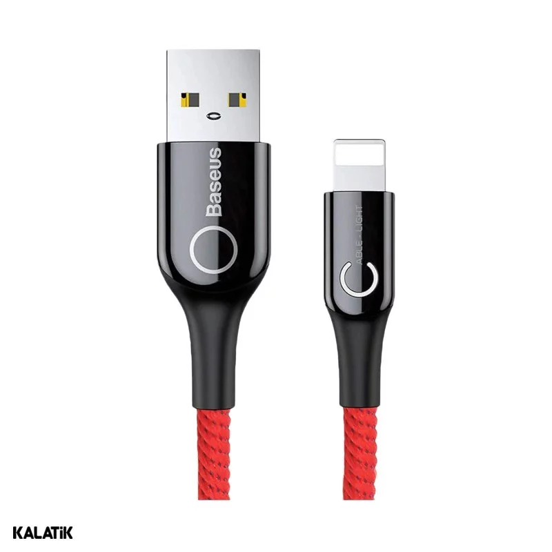 کابل تبدیل USB Type-A به لایتنینگ باسئوس C-Shaped مدل CALCD-01/03/09 به طول 1 متر