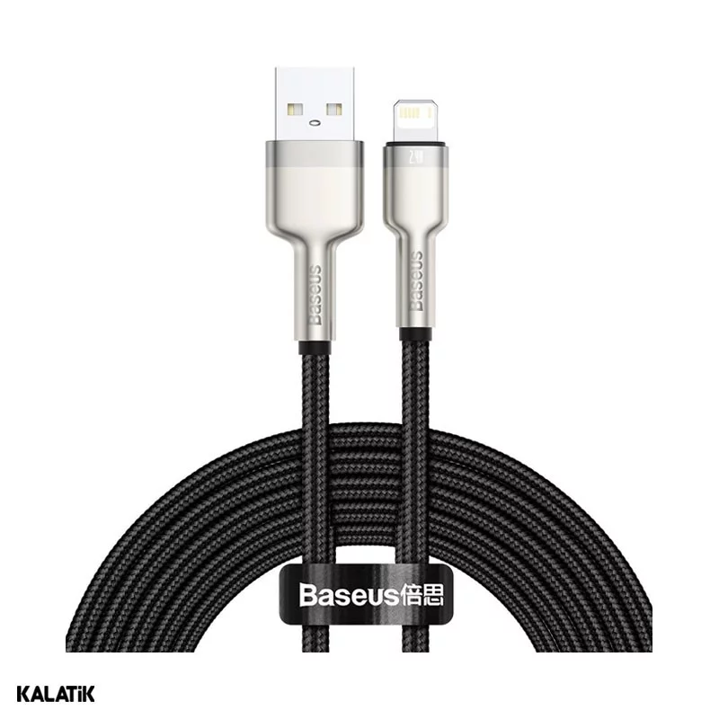 کابل تبدیل USB Type-A به لایتنینگ باسئوس Cafule Series مدل CALJK-A01/A02/A05 به طول 1 متر