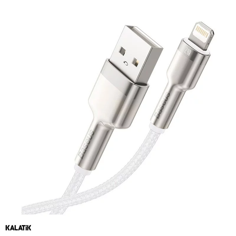 کابل تبدیل USB Type-A به لایتنینگ باسئوس Cafule Series مدل CALJK-A01/A02/A05 به طول 1 متر