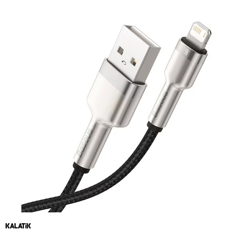 کابل تبدیل USB Type-A به لایتنینگ باسئوس Cafule Series مدل CALJK-A01/A02/A05 به طول 1 متر