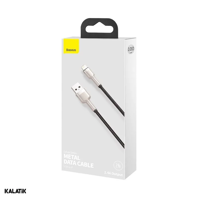 کابل تبدیل USB Type-A به لایتنینگ باسئوس Cafule Series مدل CALJK-A01/A02/A05 به طول 1 متر
