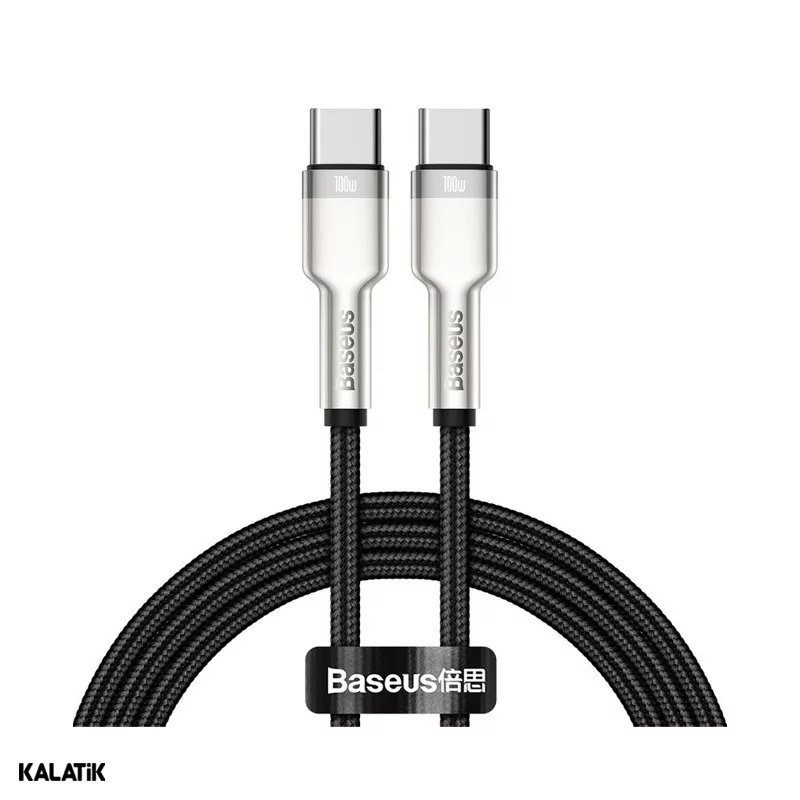 کابل تبدیل USB Type-C به USB Type-C باسئوس مدل CATJK-C01/C02 به طول 1 متر
