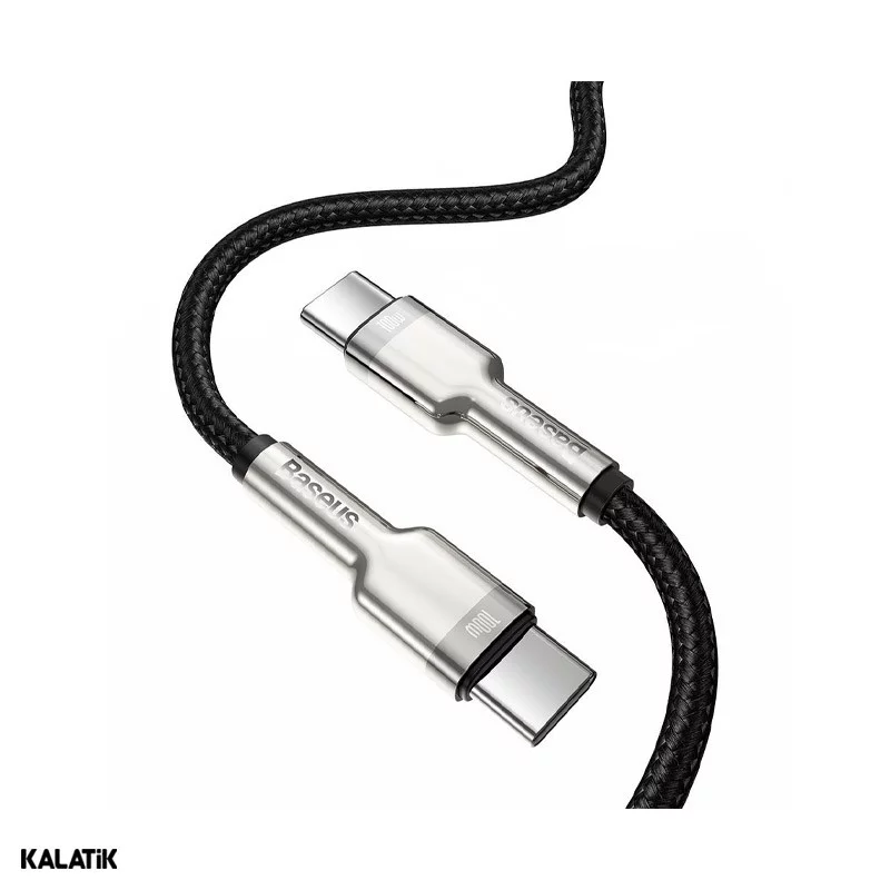 کابل تبدیل USB Type-C به USB Type-C باسئوس مدل CATJK-D01/D02 به طول 2 متر