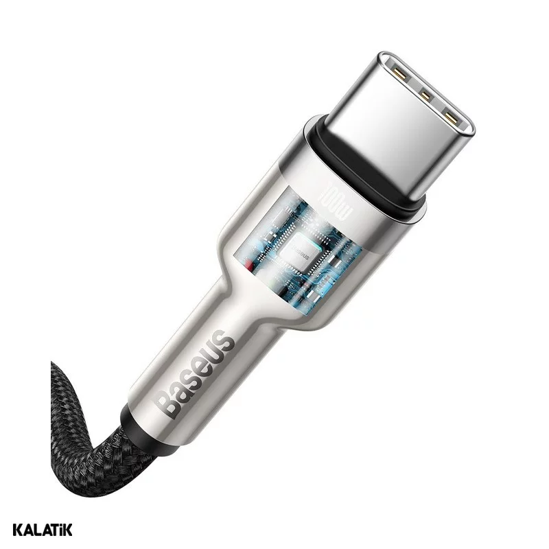 کابل تبدیل USB Type-C به USB Type-C باسئوس مدل CATJK-D01/D02 به طول 2 متر