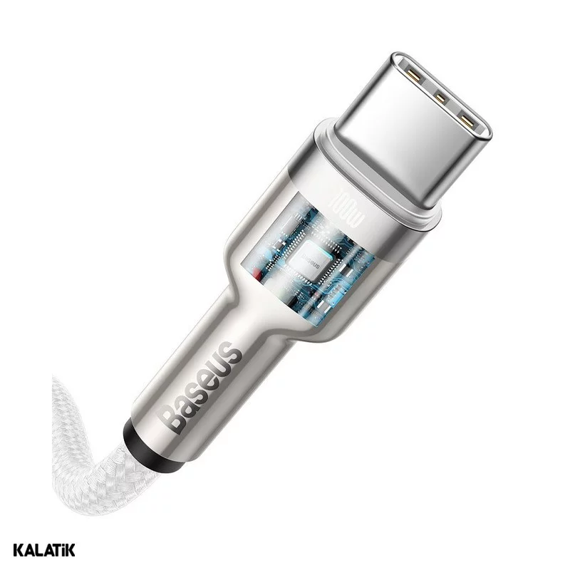 کابل تبدیل USB Type-C به USB Type-C باسئوس مدل CATJK-D01/D02 به طول 2 متر