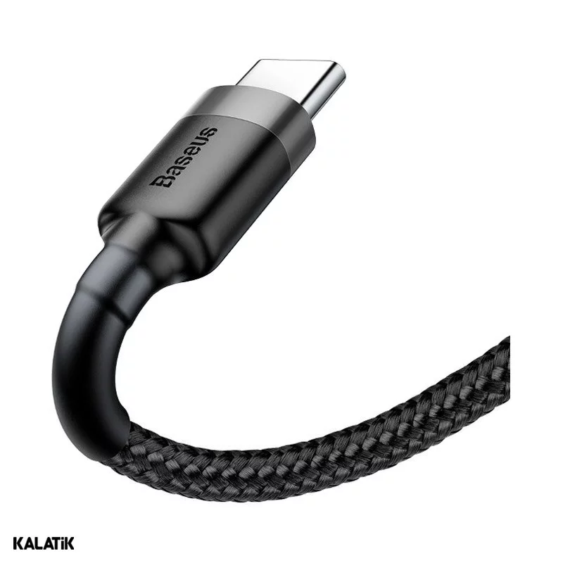 کابل تبدیل USB Type-A به USB Type-C باسئوس Cafule مدل CATKLF-UG1/U09 به طول 3 متر مشکی اصالت و سلامت فیزیکی کالا