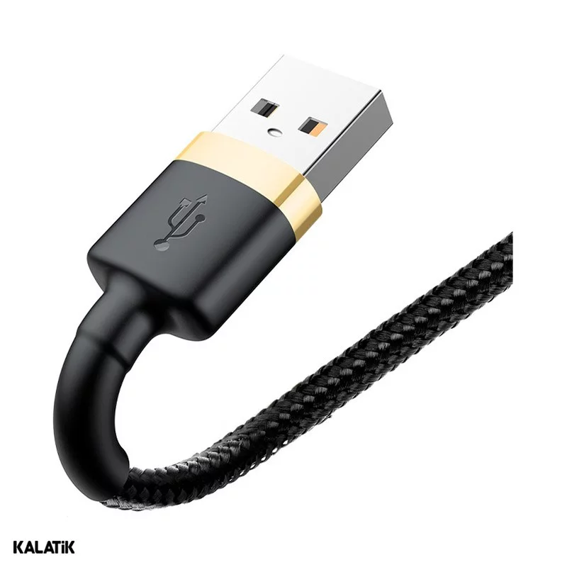 کابل تبدیل USB Type-A به لایتنینگ باسئوس Cafule مدل CALKLF-BV1 به طول 1 متر